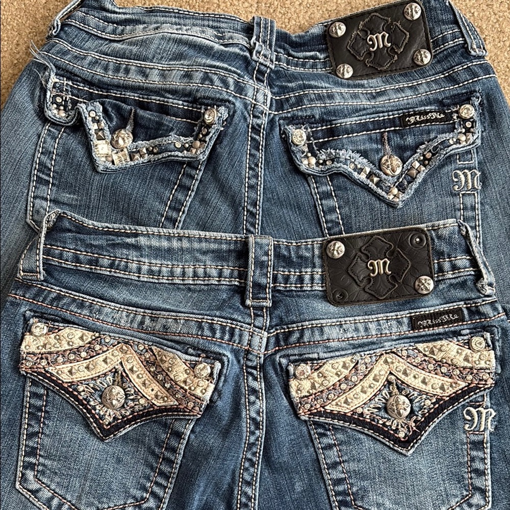 2 PAIRS Miss Me Women's Blue Jeans